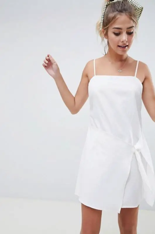 ASOS - שמלה לבנה לרכישה באינטרנט