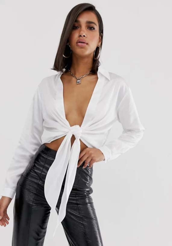 White-Tie-shirt-women