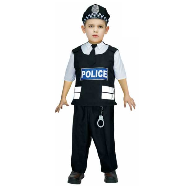 Deluxe-Boys-Police-Costume-Book-Week-Children's-Halloween-Fancy-Dress-Kids
