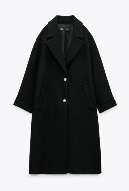 black classic coat zara